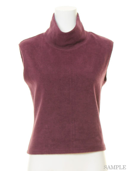 ノースリハイネックトップス