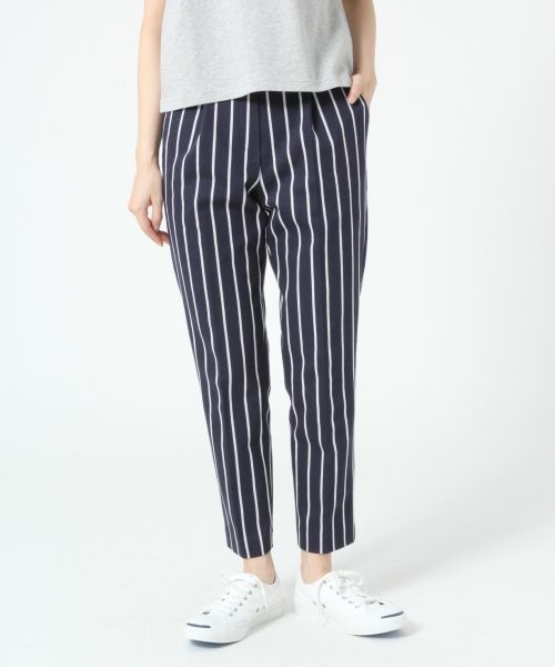 Ｃストライプテーパードパンツ
