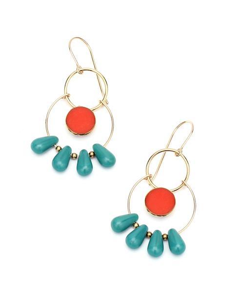 オレンジターコピアス