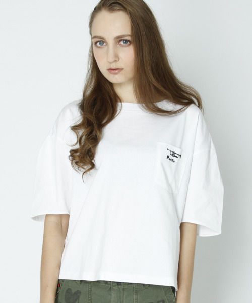 【OSHIMA REI】ポケットTシャツ