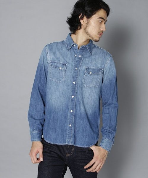 デニムウェスタンシャツ