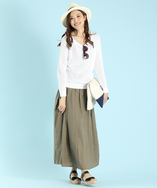 ガーゼマキシスカート