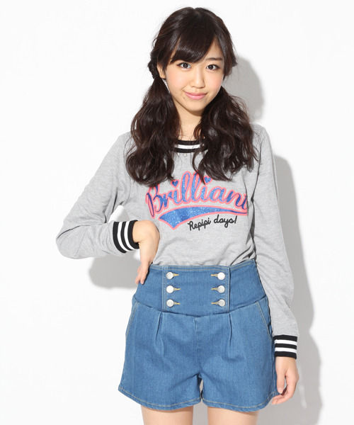 ★再入荷★マエボタンデニムショーパン