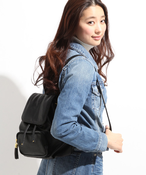 フェイクレザーポケットツキミニリュック/mikoa