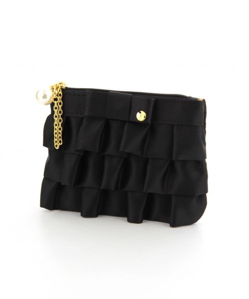 サテンフリルミニポーチ/mikoa
