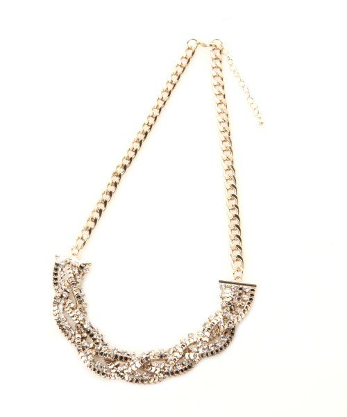 ビジューミツアミネックレス