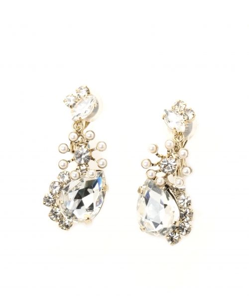 【ギフトボックス付き】フラワーモチーフイヤリング