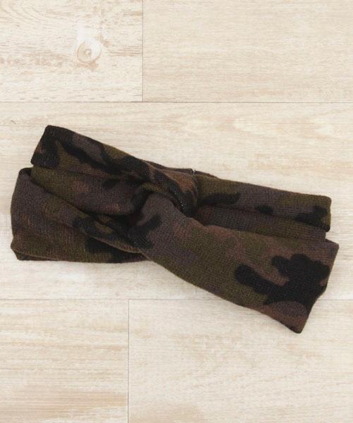 オリジナル クロスカモフラヘアバン