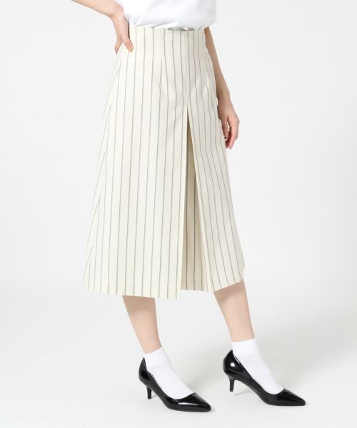 TRピンストライプガウチョパンツ