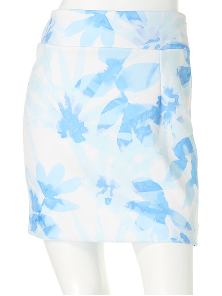 リーフフラワーミニスカート