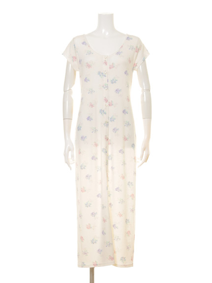 リボンフラワーマキシドレス