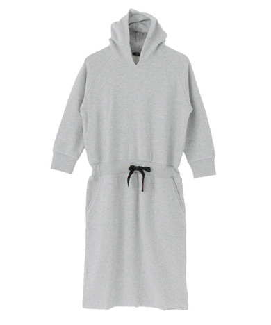 裏毛タイトパーカーワンピース