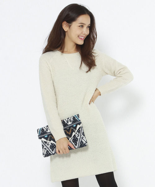 パイルニットワンピース