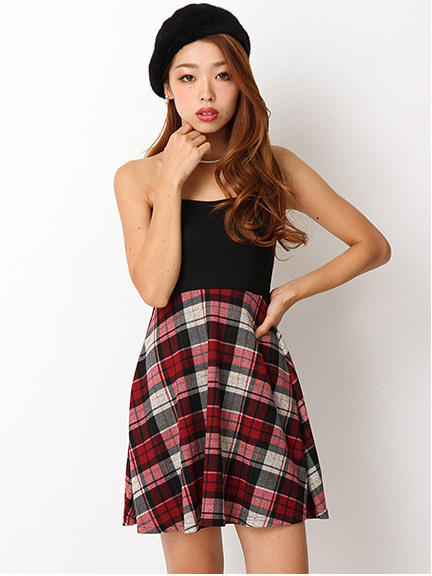 ＣＨＥＣＫフレアベアワンピース