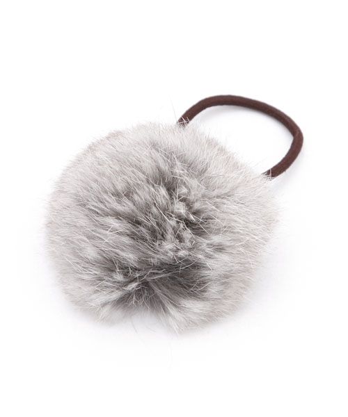 ラビットファーヘアゴム