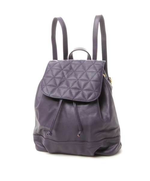 ★2BUY20%OFFキャンペーン対象外★フェイクレザーキルティングミニリュック/mikoa