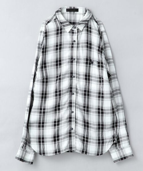 RサキゾメチェックシャツLS