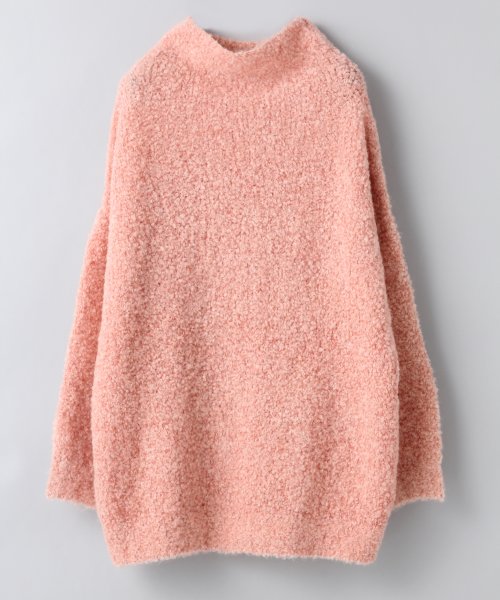 3Gストレッチブークレボトルネックプルオーバー