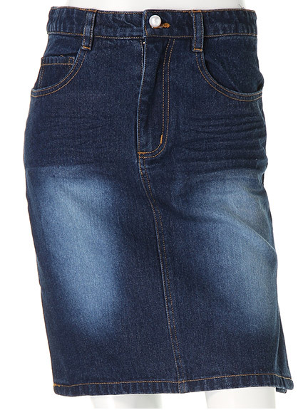 パッチワークデニムスカート