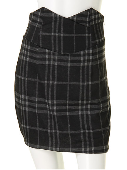 ウエストデザインバンデージスカート