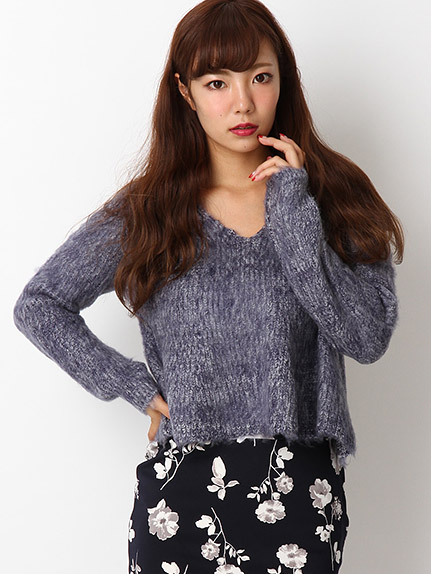 フレアニットトップス