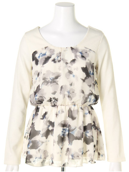 ブラウジングシフォンチュニック