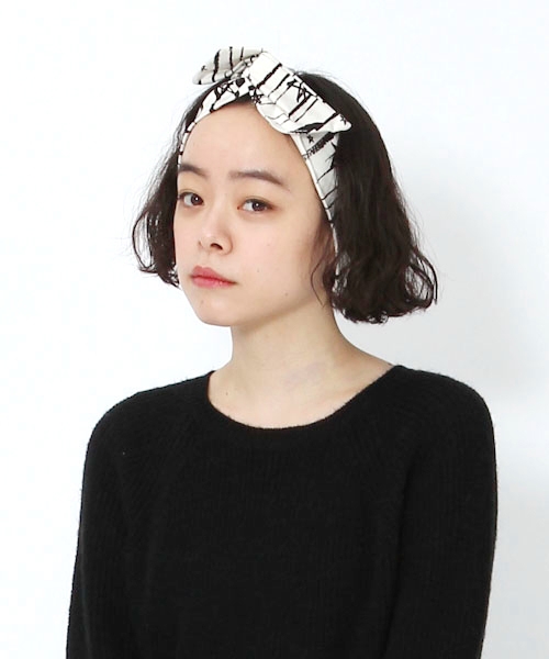 オリジナル 星ボーダーワイヤーヘアバン