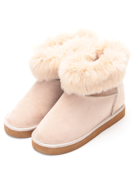 フェイクファーブーツ