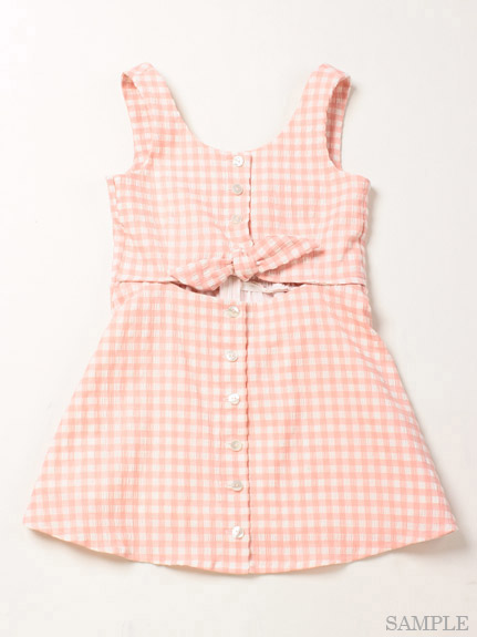 【girl】ギンガムワンピース