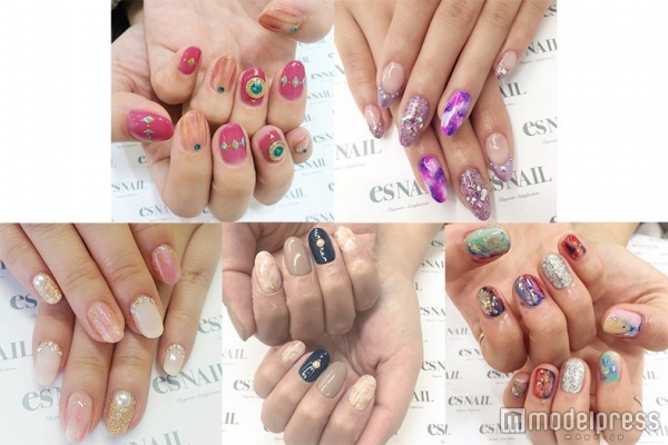 個性を発揮できちゃう“マーブルネイル”6選／画像提供：esNAIL