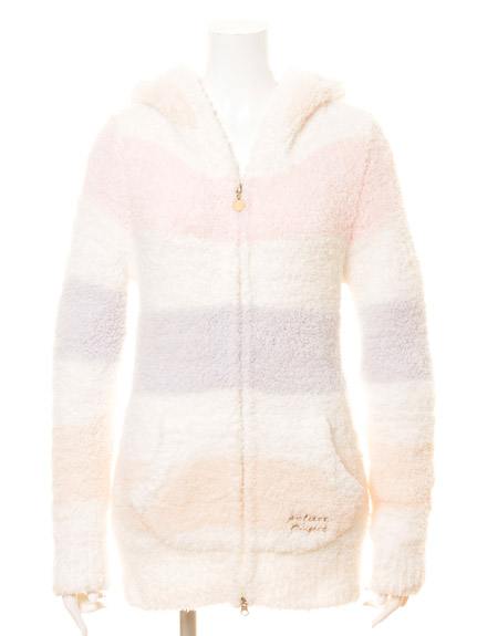 moco moco'ジェラート'3ラインボーダーパーカ