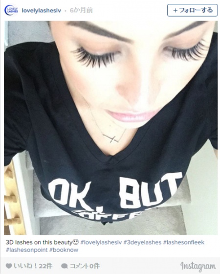 少量まつ毛でもデカ目に“3Dマツエク”がマツエクの新定番？／LovelyLashesさんInstagramより