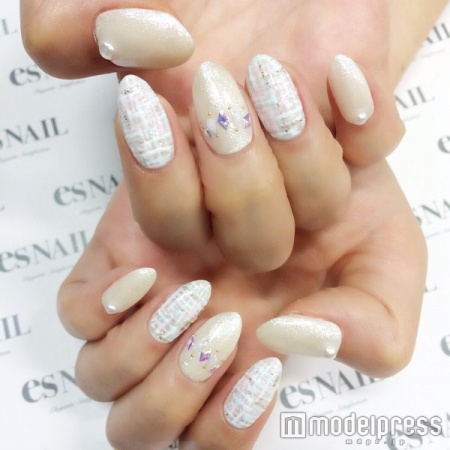 ツイードネイル/画像提供:esNAIL
