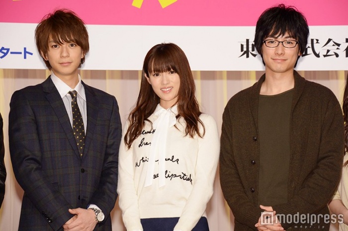「ダメな私に恋してください」左から／三浦翔平、深田恭子、ディーンフジオカ（C)モデルプレス