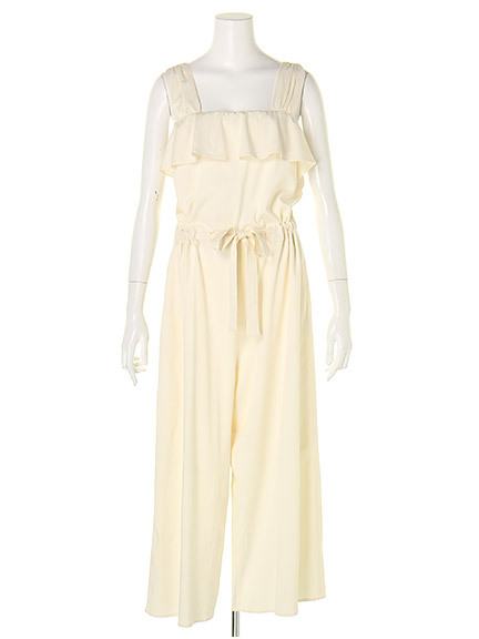 胸フリルロンパース