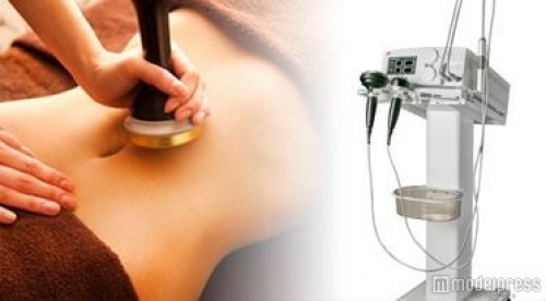 「キャビテーション」は、超音波で脂肪の中に気泡を発生させ、脂肪を分解することができる<br>
