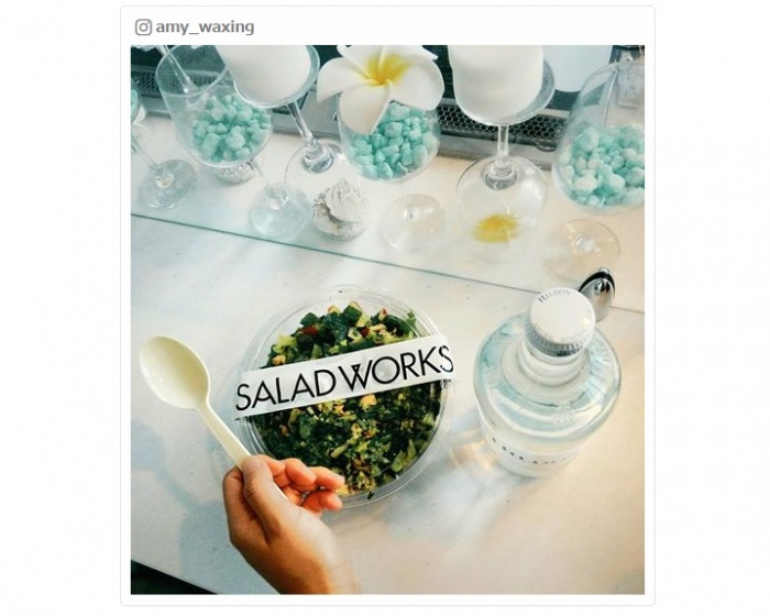 クリスプ・サラダ・ワークス／amy_waxingさんInstagramより
