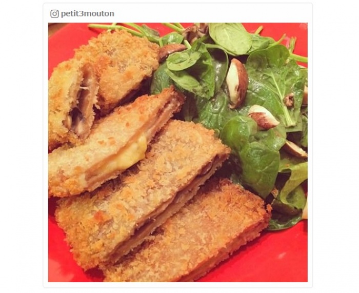 グルテンミートのカツレツ／petit3moutonさんInstagramより