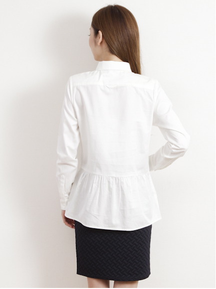 ペプラムシャツ