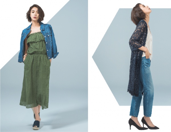 レース×デニムの相性抜群！大人ガーリーで“モテスタイル”に（C）TOPLOG