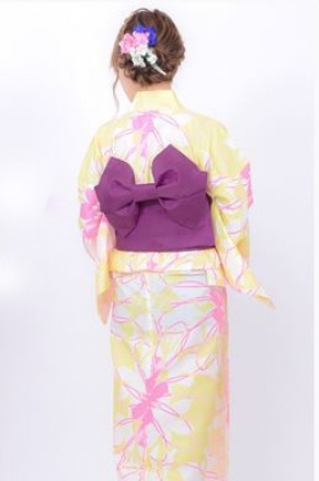 浴衣3点セット（イエロー）「Kirara」6,500円（税込）／画像提供：Kirara