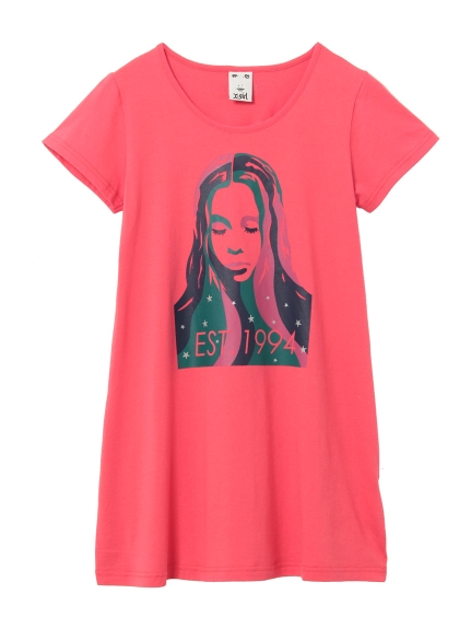 RAINBOW FACE S/S TEE DRESS