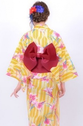 浴衣3点セット（イエロー）「Kirara」6,500円（税込）／画像提供：Kirara