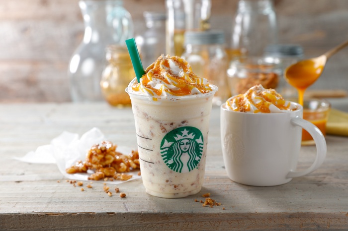 スタバ、メイプル×ハニーの濃厚フラペ登場 バターの風味広がる贅沢な味わい