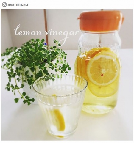 「レモン酢」で美味しく痩せた！簡単作り方とアレンジレシピ／asamin.a.rさんInstagram
