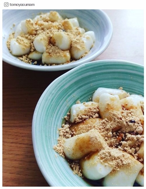 「牛乳もち」がヘルシー＆美味しいと話題！材料3つでOKのモチモチおやつ／tomoyasumamさんInstagram
