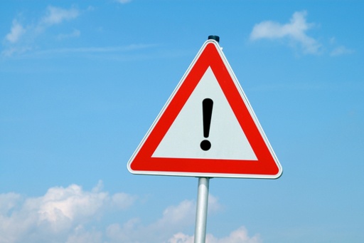 注意を促す写真