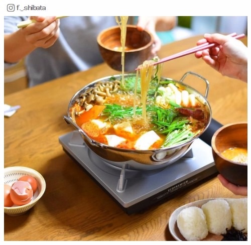 鍋が美味しい季節到来！ヘルシー鍋で簡単ダイエット／f._.shibataさんInstagramより