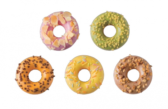 ミスド、テイクアウト専門店がオープン「ポン・デ・リング」がカラフルに！