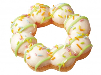 ポン・デ・リース、ホワイトチョコ／画像提供：ミスタードーナツ